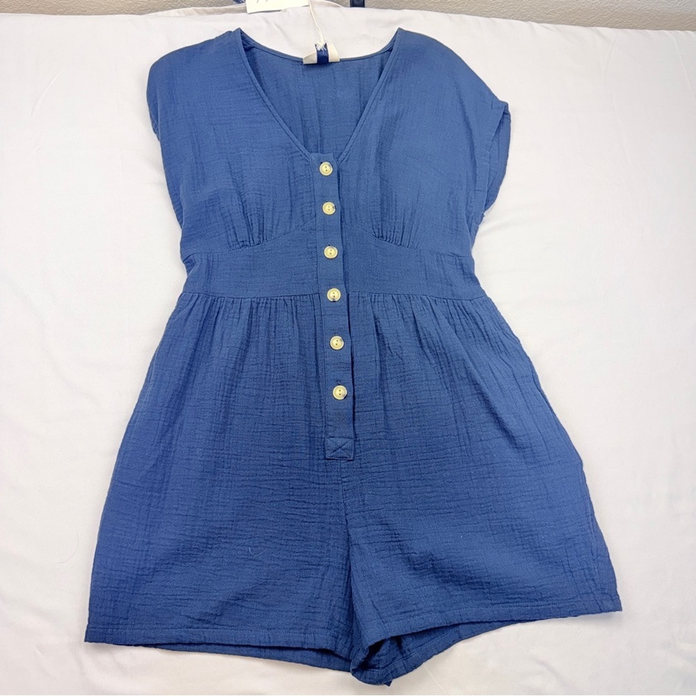 Universal Thread Slate Blue Romper - Picture 5 of 9